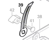 glissière réglage inclinaison PKS 40 / PKS 14,4 V